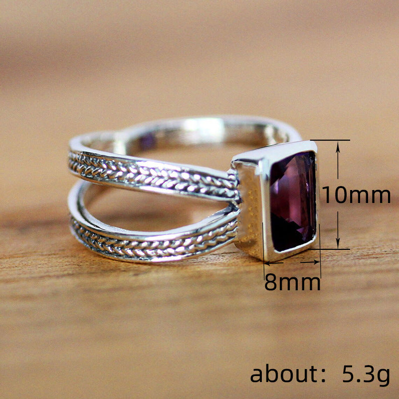 Sophisticated Cross-Design Textured Cable-Knit Ring For Women