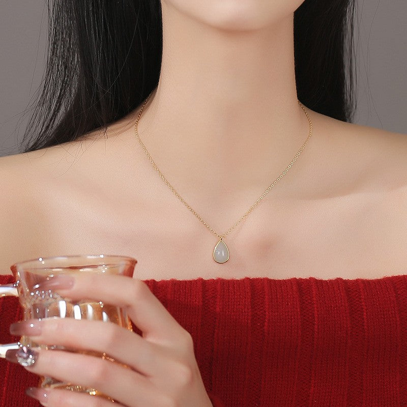 Dainty Water-drop Clavicle Necklace For Women