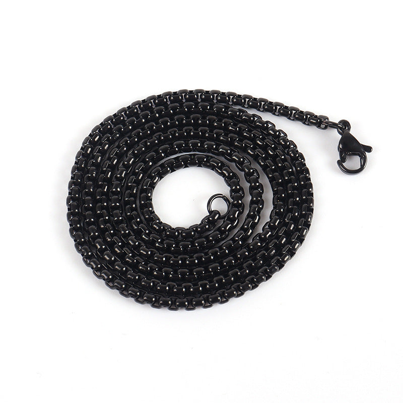 Fashionable And Minimalist Square Pearl Chain Trendy Necklace