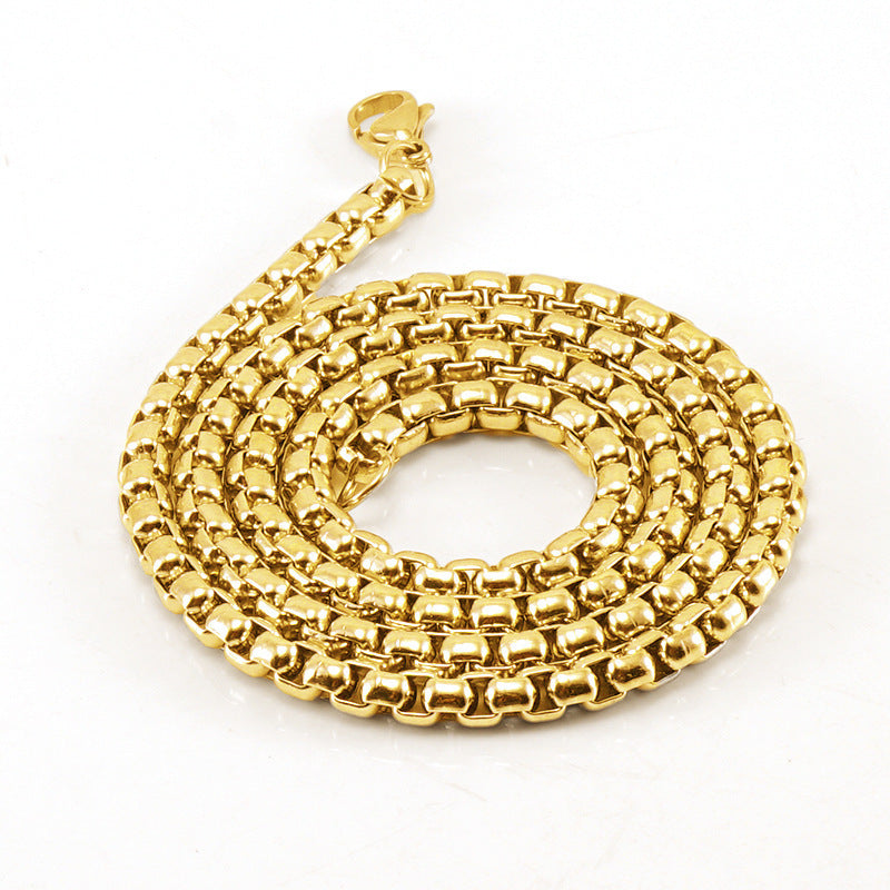 Fashionable And Minimalist Square Pearl Chain Trendy Necklace