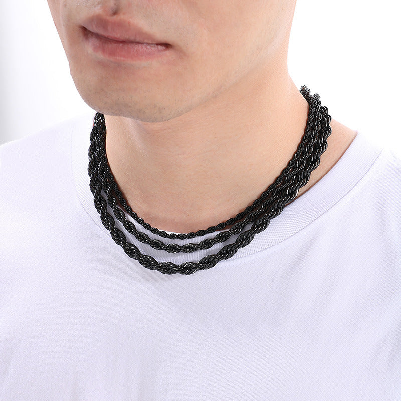 Hip-hop Trendy Braided Chain Couple Bracelet Accessory